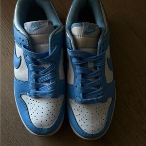 Nike Sky Blue and White Nike Dunk Lows